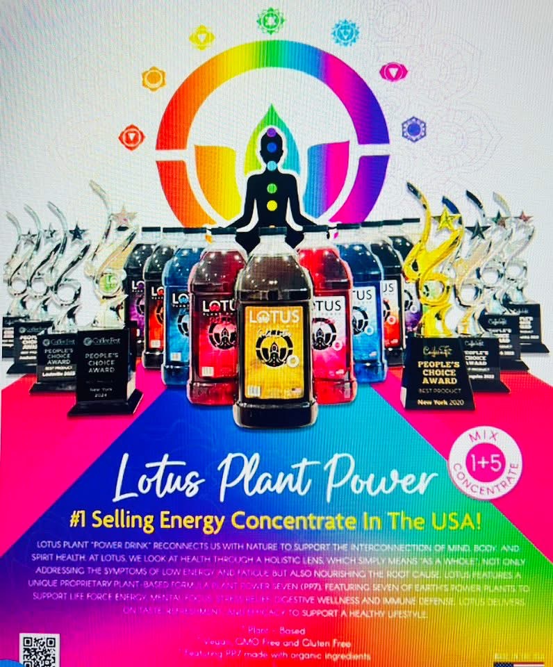 Featured Lotus Energy drink from Lentz Express