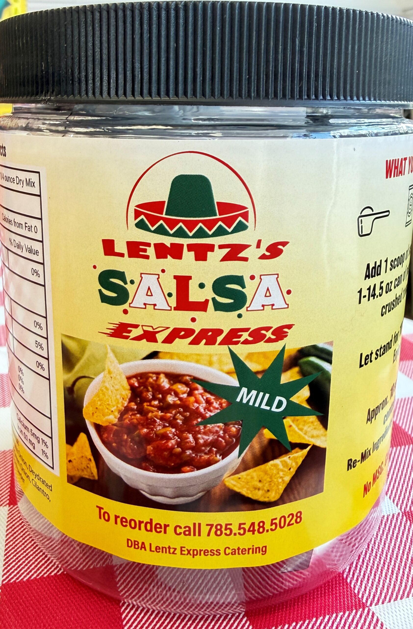 Lentz Express Mild salsa
